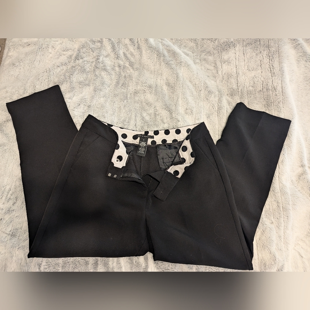 Zac and Rachel black skinny work pants size 12